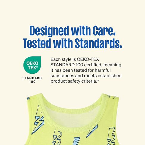 تي شيرتات الشاطئ للأطفال والرضع من Garanimals - تي شيرت بدون أكمام للأطفال - مقاس 6T - أبيض فاتح، أزرق، أصفر، رمادي متوسط، أبيض - 5 قطع in Kuwait