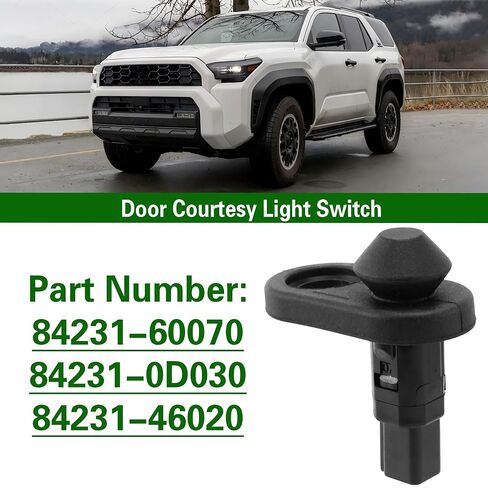 Door Courtesy Light Switch for Toyota 4Runner 2003-2024 Replacement 84231-60070 1Pcs Black in Saudi Arabia
