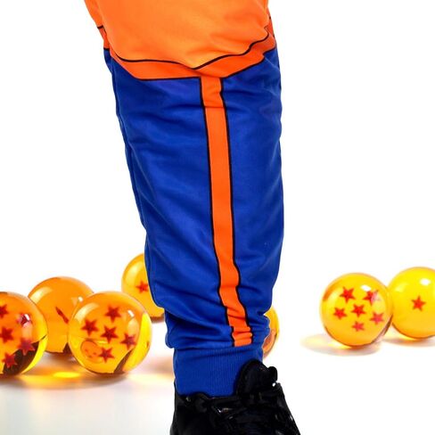 بدلة بيجامة NeonPunk Dragon Ball Z Goku للكبار، ملابس/زي أنمي ناعم الكل في واحد، تصميم أزرق وبرتقالي in Kuwait