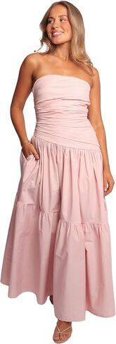 Petal & Pup Women's Blanche Strapless Maxi Dress Orchid in Kuwait