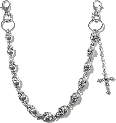 Heavy Duty Pocket Chains for Men Women, Biker Punk Goth Pants Wallet Chain, Metal Jeans Keychain in Saudi Arabia