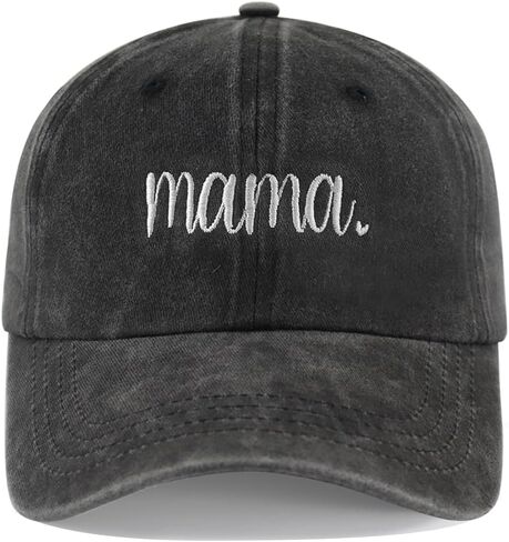 Mama Hat for Women Mommy, Vintage Adjustable Embroidered Cotton Mothers Day Mama Gifts Baseball Cap in Saudi Arabia