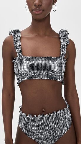 Sea Women's Neci Gingham Bikini Top in Saudi Arabia