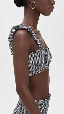 Sea Women's Neci Gingham Bikini Top in Saudi Arabia