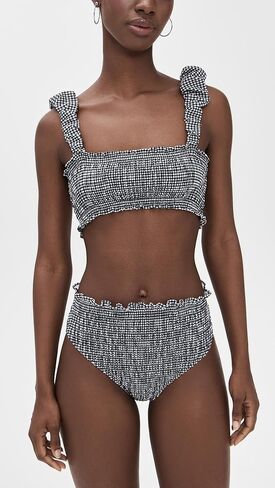 Sea Women's Neci Gingham Bikini Top in Saudi Arabia