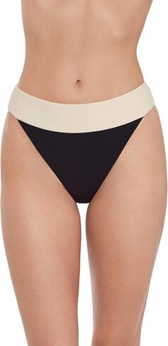 Steve Madden Womens Banded High Leg High Waist Bikini Bottom with Flirty Coverage in Saudi Arabia