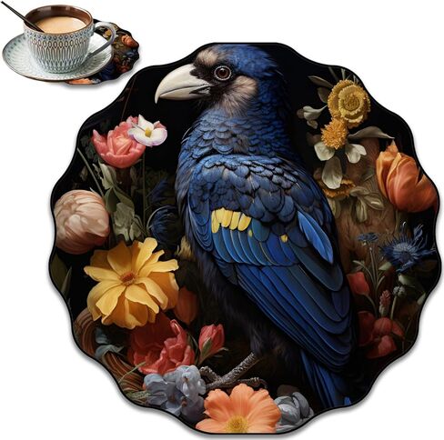 Stylish Mousepad, Lace-Shaped Mand Coaster Combination, Portable Non-Slip Rubber Base Comfort Mousepad for Laptop, Office, Home and Gaming, Huge Dragon in Saudi Arabia