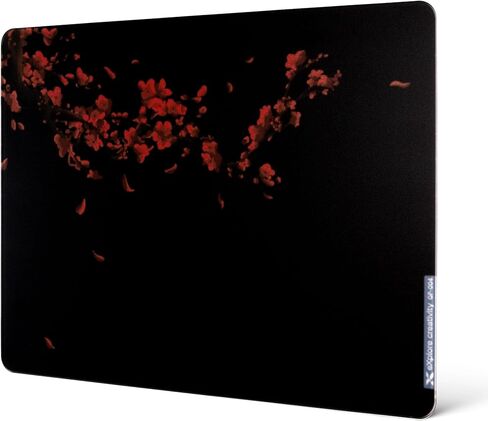 XVX Black Glass Mousepad 4.0, Hard Mouse Pad for Gaming, Ultra-Smooth Micro-Etched Surface Mouse Mat with Non-Slip Rubber Base(410mm*310mm) in Saudi Arabia