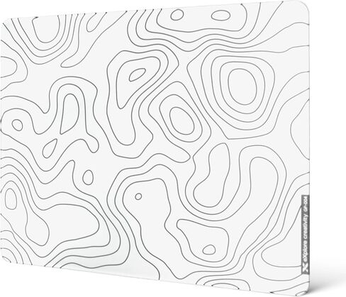 XVX Black Glass Mousepad 4.0, Hard Mouse Pad for Gaming, Ultra-Smooth Micro-Etched Surface Mouse Mat with Non-Slip Rubber Base(410mm*310mm) in Saudi Arabia