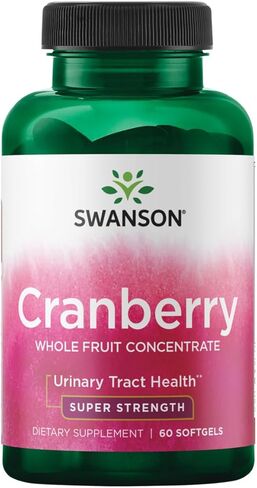 Swanson Super Strength Cranberry Whole Fruit Concentrate 420 Milligrams 60 Sgels in Kuwait