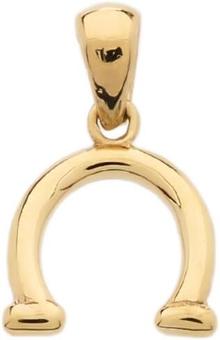 قلادة ألماس قابلة للعكس وقلادة رائعة من الذهب الأصفر عيار 10 قيراط على شكل حدوة حصان وقلادة رائعة من الذهب الأصفر in Kuwait