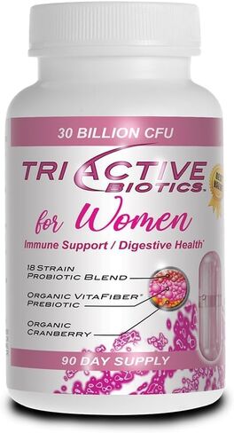 Essential Source Triactive Biotics for Women - Probiotics for Women with 18 Strains, Organic VitaFiber Prebiotic & Cranberry to Digestive Support, Immune Defense, Urinary, Vaginal Health - 30 Capsules in Saudi Arabia