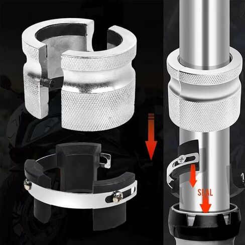Fork Seal Driver Tool Oil Seals Install Tool Motorcycle Adjustable 39mm 50mm Works On Either Conventional Inverted Forks Compatible with in Saudi Arabia