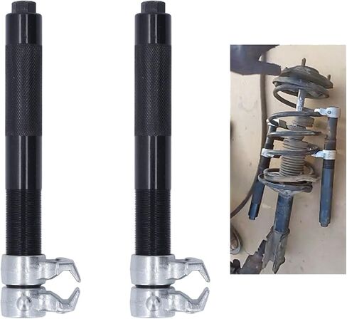 Professional Spring Compressor Tool Set of 2 Heavy Duty 2200 lb Capacity for Cars Trucks SUVs Safe Locking Design High Carbon Steel Strut Coil Suspension Assembly in Saudi Arabia