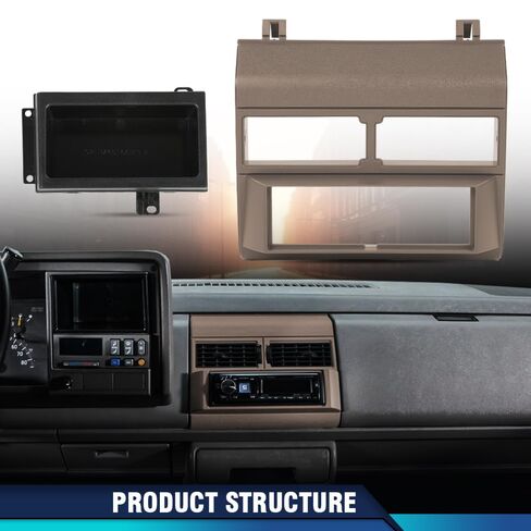 PIT66 Single Din Dash Kit w/o Wire Harness Adapter Compatible with 1988-1994 Chevy/GMC Sierra Pickup Full Size,Fit 1992-1994 Chevy/GMC Suburban,Fit 1992-1994 GMC Yukon in Saudi Arabia