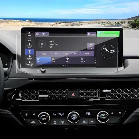 واقي شاشة 2023 2024 Accord Hybrid لسيارة Honda Accord Hybrid (EX-L/Sport/Sport-L/Touring) شاشة لمس 12.3 بوصة، زجاج مقسى 9H 2024 2023 ملحقات Honda Accord HD شفاف 12.3 بوصة in Kuwait
