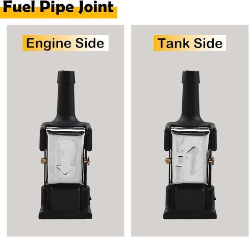3PCS 8mm Fuel Line Connector Set Compatible with Yamaha Outboard Motors – Female & Male Fuel Pipe Fittings for 5/16" Fuel Hose – Replaces 6E5-24305-06-00, 6Y2-24305-06-00 in Saudi Arabia