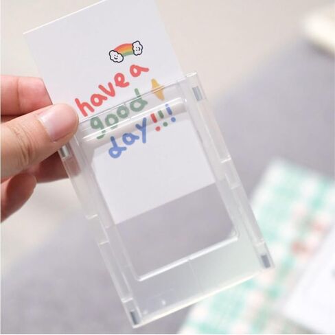 2-Piece Magnetic Refrigerator Photo Frames, Reusable DIY Mini Magnetic Photo Displays, Clear Frames for Refrigerator Magnets or Desktop Placement – Ideal for Home, Office and Travel in Saudi Arabia