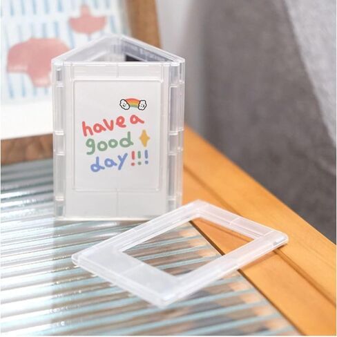 2-Piece Magnetic Refrigerator Photo Frames, Reusable DIY Mini Magnetic Photo Displays, Clear Frames for Refrigerator Magnets or Desktop Placement – Ideal for Home, Office and Travel in Saudi Arabia