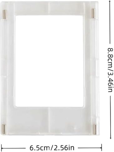2-Piece Magnetic Refrigerator Photo Frames, Reusable DIY Mini Magnetic Photo Displays, Clear Frames for Refrigerator Magnets or Desktop Placement – Ideal for Home, Office and Travel in Saudi Arabia