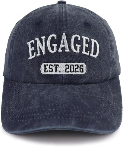 Est 2026 Engagement Gifts for Couples, Newly Engaged Hat, Adjustable Embroidered Cotton Men Women Baseball Cap in Saudi Arabia