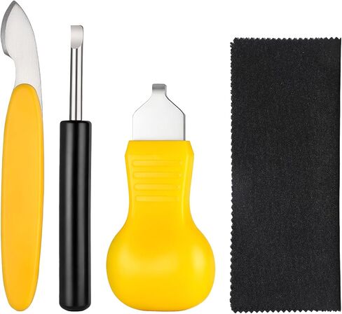 4 PCS Watch Battery Replacement Tool Kit, Watch Back Removal Tools, Pry Wristwatch Back Cover Case Opener, Watchs Backs Removal & Case Opening Tool for Accessories Replacement in Saudi Arabia