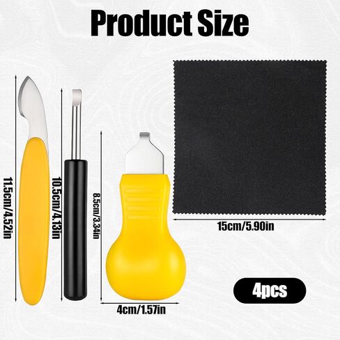 4 PCS Watch Battery Replacement Tool Kit, Watch Back Removal Tools, Pry Wristwatch Back Cover Case Opener, Watchs Backs Removal & Case Opening Tool for Accessories Replacement in Saudi Arabia