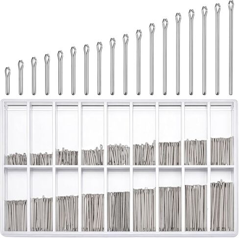 Larrel 360PCS Watch Band Link Cotter Pin, 6-23mm Watch Link Cotter Pin, Metal Cotter-Pins for Watchband Repair in Saudi Arabia