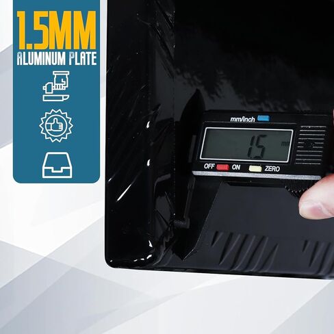 صندوق أدوات شاحنة مطلي بخطوط ألومنيوم مقاس 72 بوصة × 21 بوصة × 13.5 بوصة، صندوق أدوات لسرير الشاحنة، صندوق تخزين للشاحنة، درجين سفليين، منظم تخزين صندوق أدوات مقاوم للماء مع مقبض على شكل حرف T وقفل ومفاتيح - أسود in Kuwait