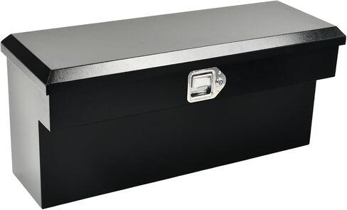 صندوق أدوات تثبيت جانبي مقاس 34 بوصة، صندوق أدوات تخزين جانبي لشاحنة بيك اب فولاذية مقاس 34 بوصة × 12.2 بوصة × 15 بوصة مع قفل ومفاتيح، أسود in Kuwait