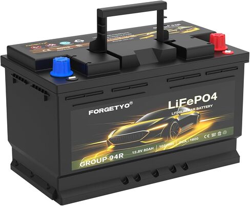 مجموعة بطارية الليثيوم 24 بطارية سيارة 12 فولت 60 أمبير في الساعة مع بطارية سيارة 1500CCA LiFePO4 لبدء تشغيل السيارة ومحطة متنقلة عالية الأداء وتطبيق بلوتوث ذكي in Kuwait