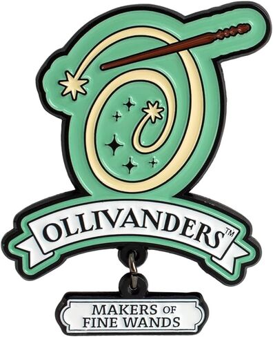 Harry Potter Wizarding World Locations Enamel Pins, 3-Pack Pin Set, Magical Dangling Charms, Straight Post & Rubber Backers, Hogwarts Pins for Jackets, Tote Bags, Bookbags & More, Officially Licensed in Saudi Arabia