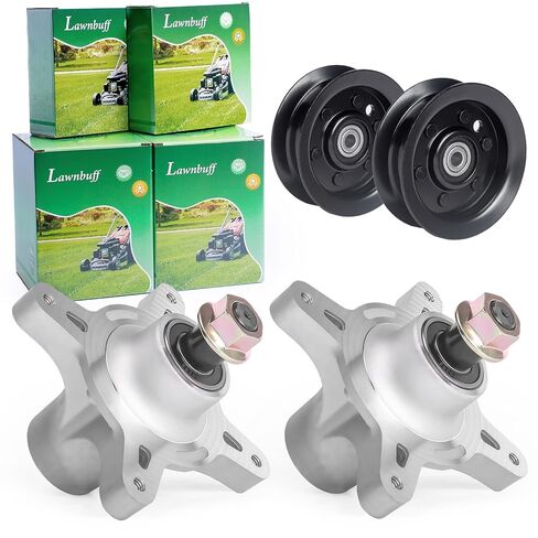 مجموعة إعادة بناء سطح السفينة مقاس 42 بوصة تناسب Toro TimeCutter SS4235 MX4260 SS4260 Exmark Quest E S Series جزازة العشب تتضمن 2 عمود دوران 121-0751 2 شفرة 110-6568-03 2 Idler 106-2175 1 حزام 119-8819 in Kuwait