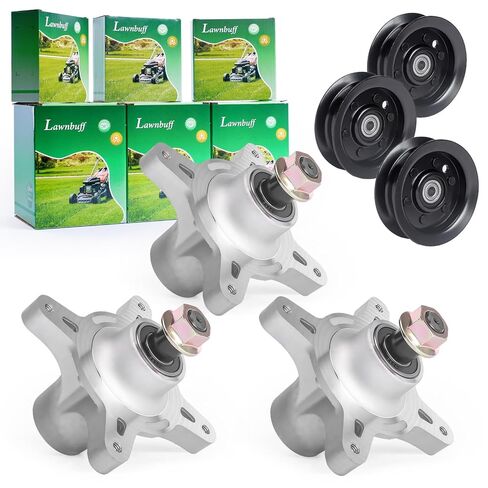 مجموعة إعادة بناء سطح السفينة مقاس 42 بوصة تناسب Toro TimeCutter SS4235 MX4260 SS4260 Exmark Quest E S Series جزازة العشب تتضمن 2 عمود دوران 121-0751 2 شفرة 110-6568-03 2 Idler 106-2175 1 حزام 119-8819 in Kuwait