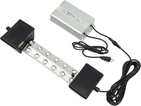 صانع الرذاذ، 12 رأس مبيد بركة بالموجات فوق الصوتية مع IP67 مقاوم للماء، 400 وات 8400 مل/ساعة، مرطب مبيد بالموجات فوق الصوتية مع أضواء مؤشر وعوامات لمناظر البركة الطبيعية in Kuwait