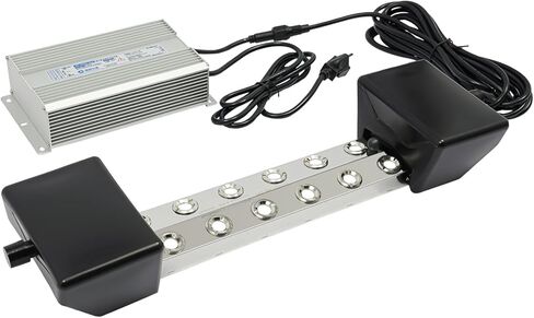 صانع الرذاذ، 12 رأس مبيد بركة بالموجات فوق الصوتية مع IP67 مقاوم للماء، 400 وات 8400 مل/ساعة، مرطب مبيد بالموجات فوق الصوتية مع أضواء مؤشر وعوامات لمناظر البركة الطبيعية in Kuwait