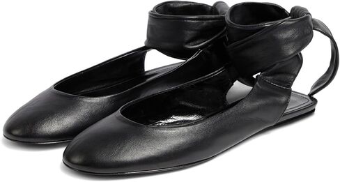 KISSASA أحذية الباليه المسطحة للنساء الدانتيل يصل الباليه المسطحة مغلقة جولة تو عارية الذراعين أحذية الباليه العمل غير الرسمي فستان مسطح الأحذية in Kuwait