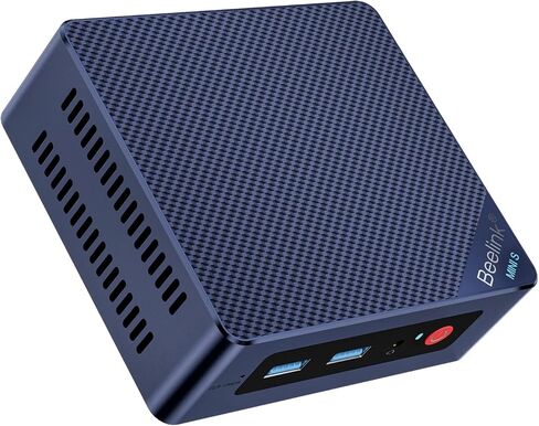 كمبيوتر Beelink Mini - الجيل 112 Intel N5105 (يصل إلى 2.9 جيجا هرتز)، 16 جيجا DDR4، 500 جيجا SSD، 4K ثلاث شاشات عرض، WiFi 5، BT 4.0، شبكة LAN مزدوجة 1000 ميجا بت في الثانية - كمبيوتر مكتبي صغير منخفض الطاقة in Kuwait