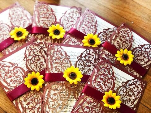 KINWELL 100pcs Mini Artificial Silk Yellow Sunflower Heads 1.8" Fabric Floral for Home Decoration Wedding Decor, Bride Holding Flowers,Garden Craft Art Decor in Saudi Arabia