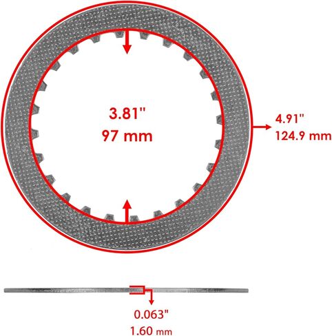 Replacement For Clutch Steel Plate for Honda 22321HL5A00 22321HL5-A00 22321-HN0-670 Mod-C26C-2916 in Saudi Arabia