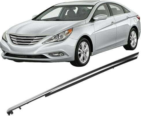 Front Left Driver Side Chrome Garnish Molding Trim Replacement for Sonata 2011 2012 2013 2014 in Saudi Arabia
