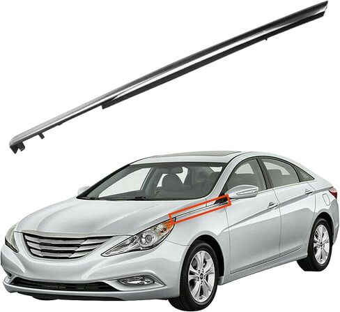 Front Left Driver Side Chrome Garnish Molding Trim Replacement for Sonata 2011 2012 2013 2014 in Saudi Arabia