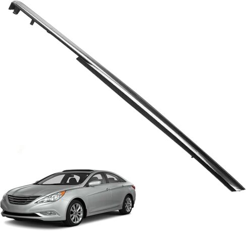 Front Left Driver Side Chrome Garnish Molding Trim Replacement for Sonata 2011 2012 2013 2014 in Saudi Arabia