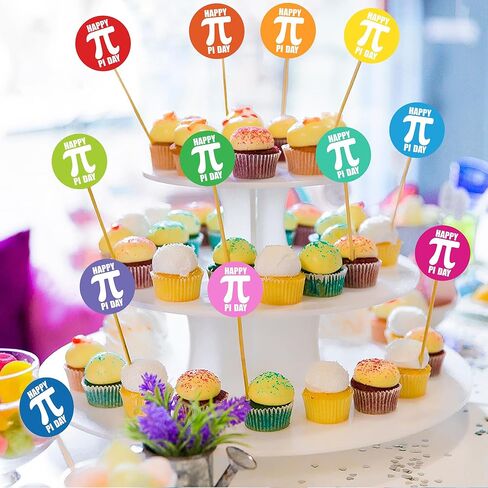 360 قطعة من ملصقات Happy Pi Day الدائرية، ملصقات يوم Pi الملونة، ملصق رمز PI رائع لأختام مغلف الطالب للمعلمين هدية DIY بطاقة الحرف اليدوية PI Day Math مفضلات الحفلات in Kuwait