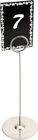 Tosnail 12 Pack 8" Tall Table Number Holders, Place Card Holder, Picture and Photo Display Stands, Reserved Table Sign Holders for Centerpieces, Food Signs, Memo Notes, Wedding Party Table Setting in Saudi Arabia