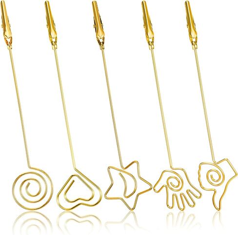 5 Pcs Clips for Joints Metal Wire Alligator Clamp Tables Picture Card Holders Place Card Photo Holders Multi-Functional Matchstick Extenders for Jewelry Bracelet Necklace Bracelet Helper Tool in Saudi Arabia