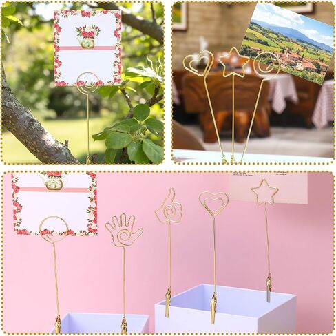 5 Pcs Clips for Joints Metal Wire Alligator Clamp Tables Picture Card Holders Place Card Photo Holders Multi-Functional Matchstick Extenders for Jewelry Bracelet Necklace Bracelet Helper Tool in Saudi Arabia