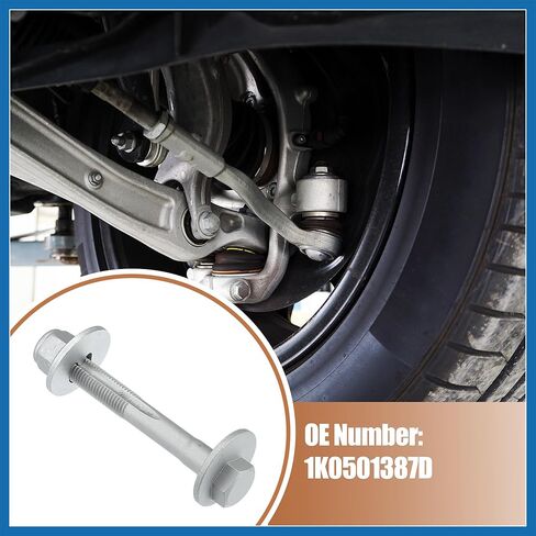 Car Camber Adjusting Eccentric Bolts Lockout Kit Suspension Control Arm Repair Bolt for Volkswagen SportWagen 2010-2019 No.1K0501387D 2 Set Item Replacement in Saudi Arabia