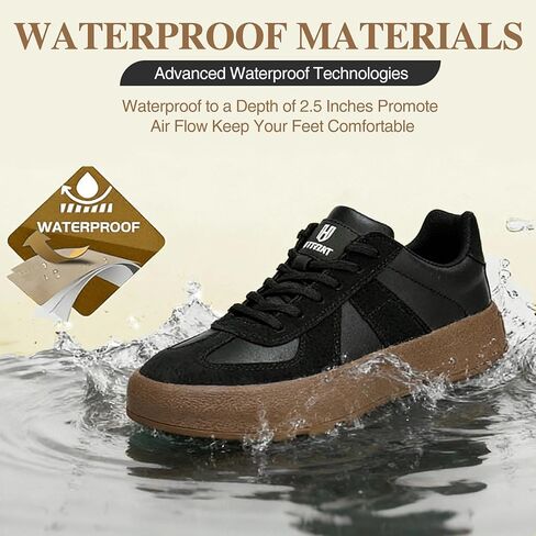 Steel Toe Shoes for Men - Splash-Proof Work Shoes for Women - Lightweight Cushioning Safety Sneakers for Industrial Construction Warehouse in Saudi Arabia