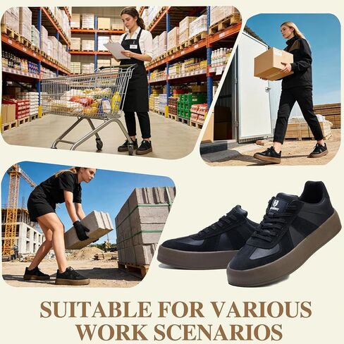 Steel Toe Shoes for Men - Splash-Proof Work Shoes for Women - Lightweight Cushioning Safety Sneakers for Industrial Construction Warehouse in Saudi Arabia